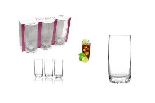 Pohár Üveg Üdítős Revera 370ml 3 Darabos 