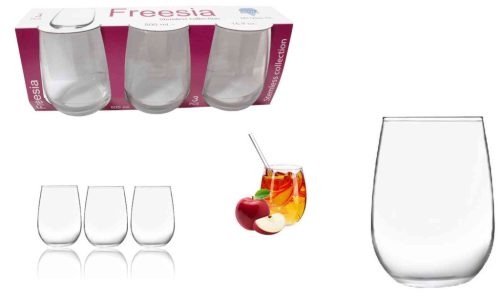 Pohár Üveg Freesia 490ml 3 Darabos 