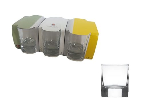 Pohár Üveg Viva Stampedlis 5cl 6 Darabos