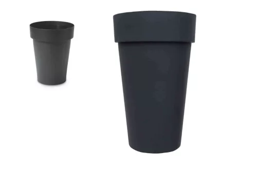 Virágcserép Melrose Kerek Magas 40*H65cm 50 Literes Antracit (4/#)