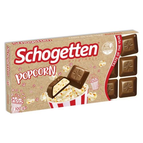Schogetten Tejcsokoládé Popcorn100G (e)