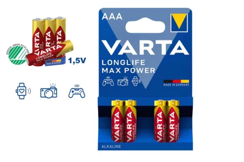 Varta Longlife Max Power Alkáli Mikro Elem AAA B4 (288/#) *Nem Gyári Kartonozás*