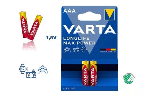 Varta Longlife Max Power Alkáli Mikro Elem AAA B2 (288/#) *Nem Gyári Kartonozás*