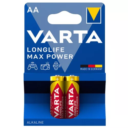 Varta Longlife Max Power Alkáli Ceruza Elem AA B2 (224/#) *Nem Gyári Kartonozás*