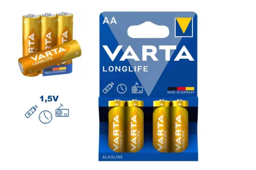 Varta LongLife Alkáli Ceruza Elem AA B4 (224/#) *Nem Gyári Kartonozás*