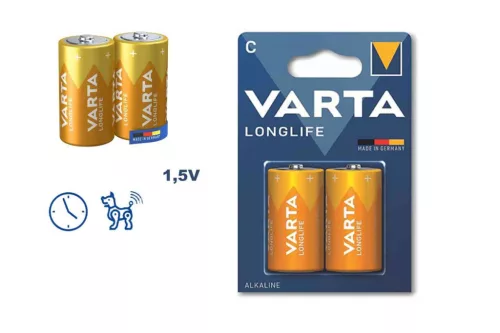 Varta LongLife Alkáli Baby Elem C B2 (144/#) *Nem Gyári Kartonozás*