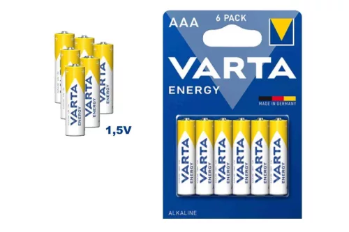 Varta Energy Alkáli Mikro Elem AAA B6 (360/#) *Nem Gyári Kartonozás*