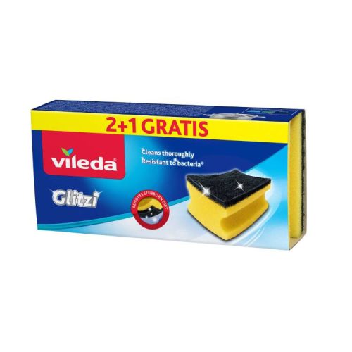 Vileda Glitzi Mosogatószivacs2+1Db (e)