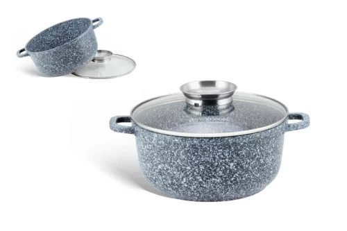 Lábas Kerek Gránit/Kerámia Bevonattal Edenberg 6.8 Literes Üveg Fedővel 28cm EB-8006 (6/#)