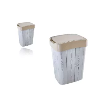 Coș de gunoi basculant pătrat decorativ 10 litri 121066