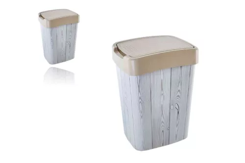 Coș de gunoi basculant pătrat decorativ 10 litri 121066