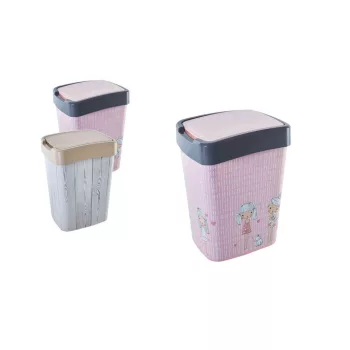 Coș de gunoi basculant pătrat decorativ 18 litri 121067