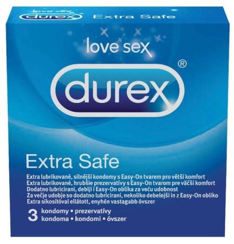 Durex Óvszer Extra Safe 3Db (e)