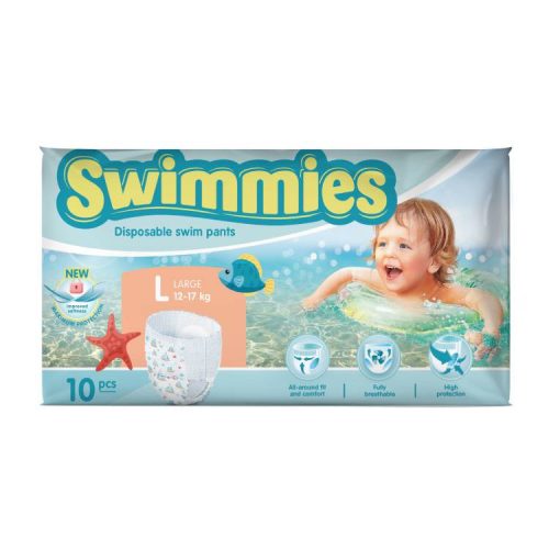 Swimmies Úszópelenka L 12-17Kg 10Db (e)
