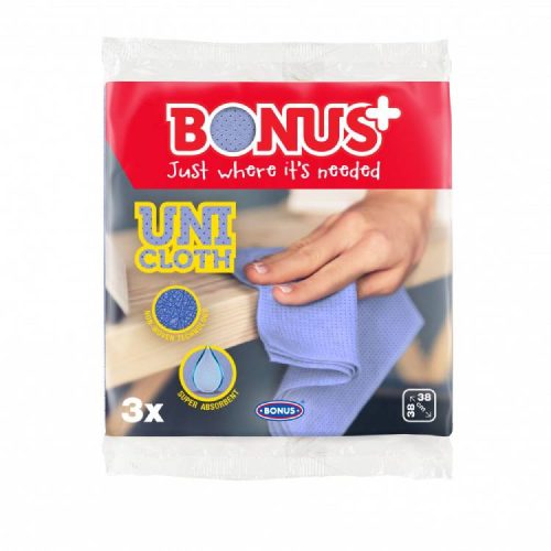 Bonus Unicloth Törlőkendő B179 3Db (e)