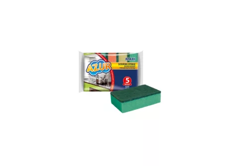 Mosogatószivacs Maxi 5 Darabos Azur 030170 (48/#_2016/rkl)