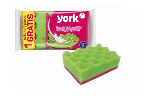 Mosogatószivacs Prémium Wave 5 Darabos York 030220 (32/#_1280/rkl)