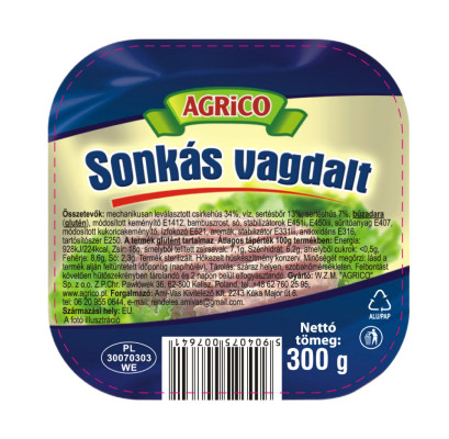 Agrico Vagdalt Sonkás 300G (e)