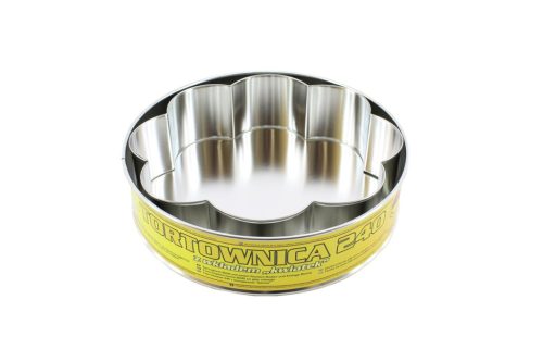 Tortaforma Kerek+Virág 24cm 