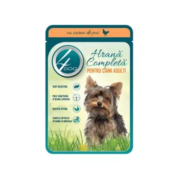 4DOG Nedves Kutyaeledel 100g, Csirke (24/#_576/sor_6336/rkl)
