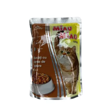   Miau Miau Nedves Macskaeledel 100g, Nyúl, Adult (24/#_576/sor_6336/rkl)