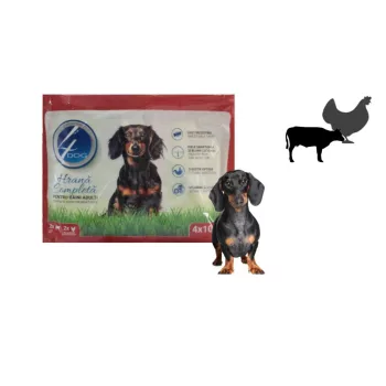   4DOG Nedves Kutyaeledel Mix 4*100g Csirke/Marha (13/#_156/sor_1560/rkl)