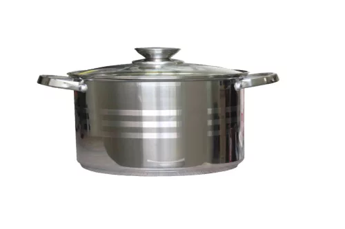 Lábas Inox 3,2 Literes Üveg Fedővel 20cm