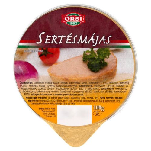 Orsi Sertésmájas 100G (e)