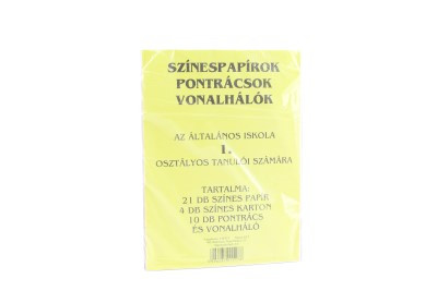 Színes Papírkészlet 1.Osztály 1Db (e)