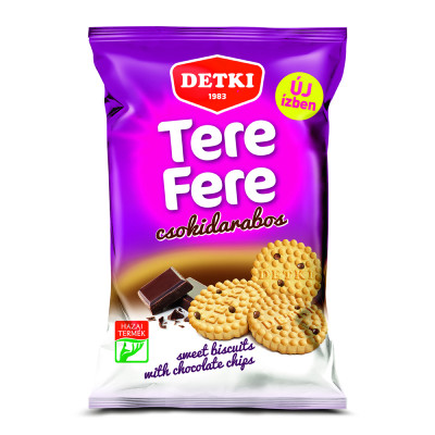 Detki Tere-Fere Keksz Csokidarab.150G (e)
