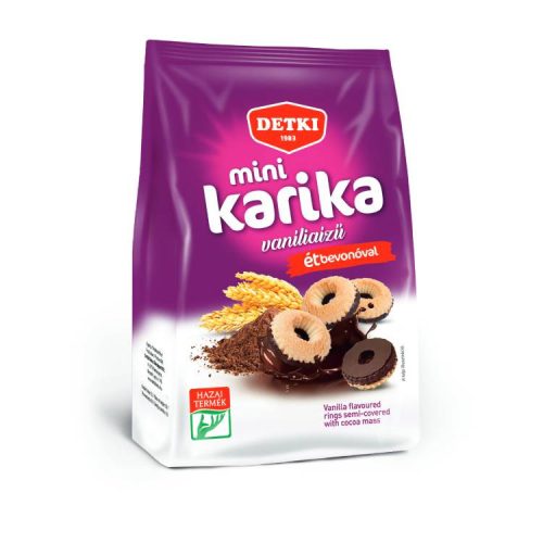 Detki Mini Vaníliás Karika Étbe.150G (e)