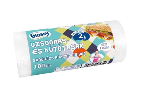 Glossy Uzsonnás-Hűtőtasak 2L  100Db (e)