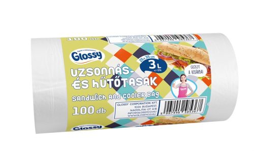Glossy Uzsonnás-Hűtőtasak 3L 100Db (e)