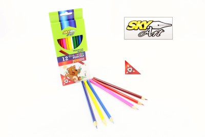 Sky Art Színescer. 3Szög 12 Szín 1Cs (e)