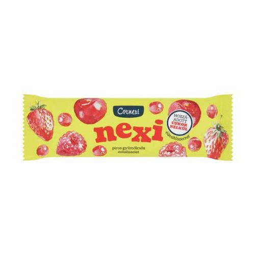 Cornexi Nexi Müzliszelet Hozzáadott Cukor Nélkül Piros Gyüm.25G (e)