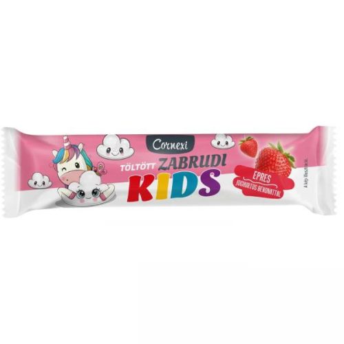 Cornexi Kids Zabrudi Vanília Ízű Epres Töltelékkel 30G (e)