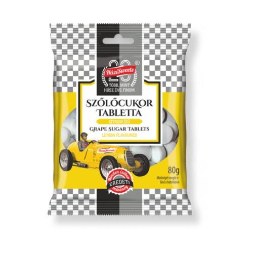 Házisweets Szőlőcukor Citrom 80G (e)