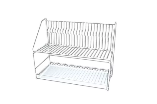 Oală de picurare podea metal+tavă plastic alb (60/rkl)