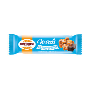 Cerbona Müzliszelet Étcsokoládé-Sós Karamell 20G (e)