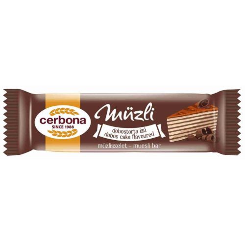 Cerbona Müzliszelet Dobostorta Kakaós Talp 20G (e)