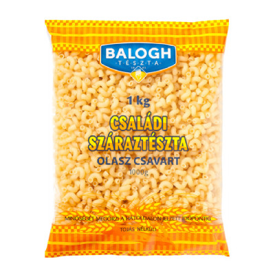Balogh Családi Tészta Ol.Csav.T.N.1Kg (e)