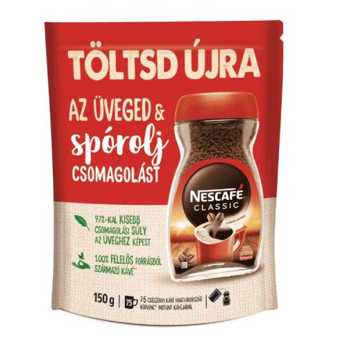 Nescafé Classic Kávé Inst.Utánt.150G (e)