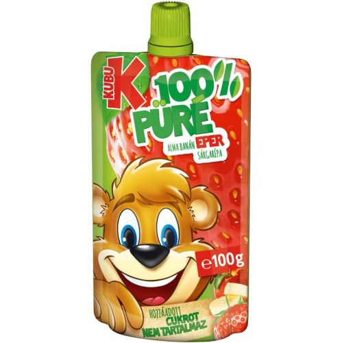 Kubu Püré Eper 100% 100G (e)