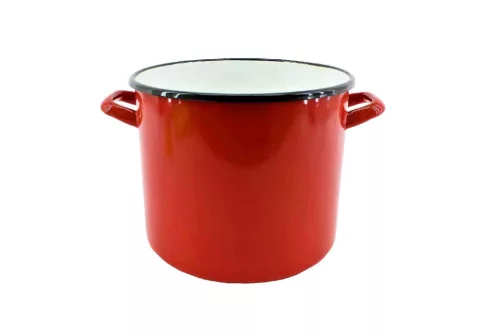 Zománcozott Fazék Piros 21cm 6 Literes