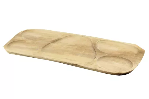 Fa Tálaló Nagy 5 Részes  (60-65cm) (50/rkl)