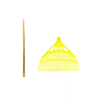 Mătură Frunze Plastic 66 cm Mâner COLORAT
