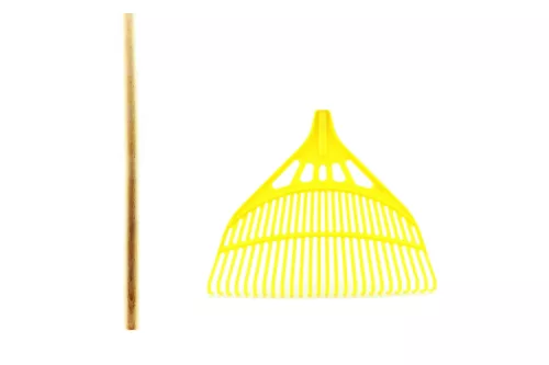 Mătură Frunze Plastic 66 cm Mâner COLORAT