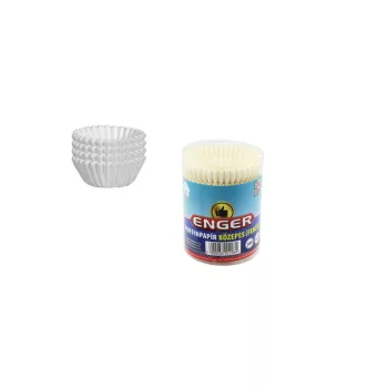   Muffinpapír Közepes Fehér 200 Darabos eng-308 (12/gy_144/#)