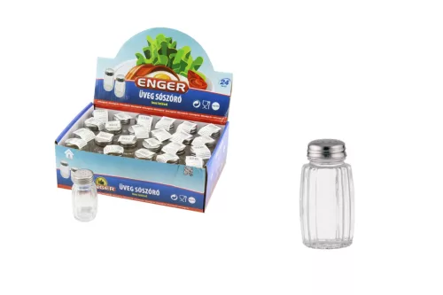 Sószóró Üveg Inox Tetővel eng-002 (24/gy_288/#_6912/rkl)
