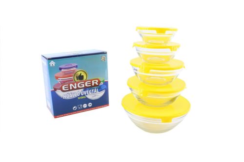 Hőálló Üvegtál 5db+Tető CD0000080